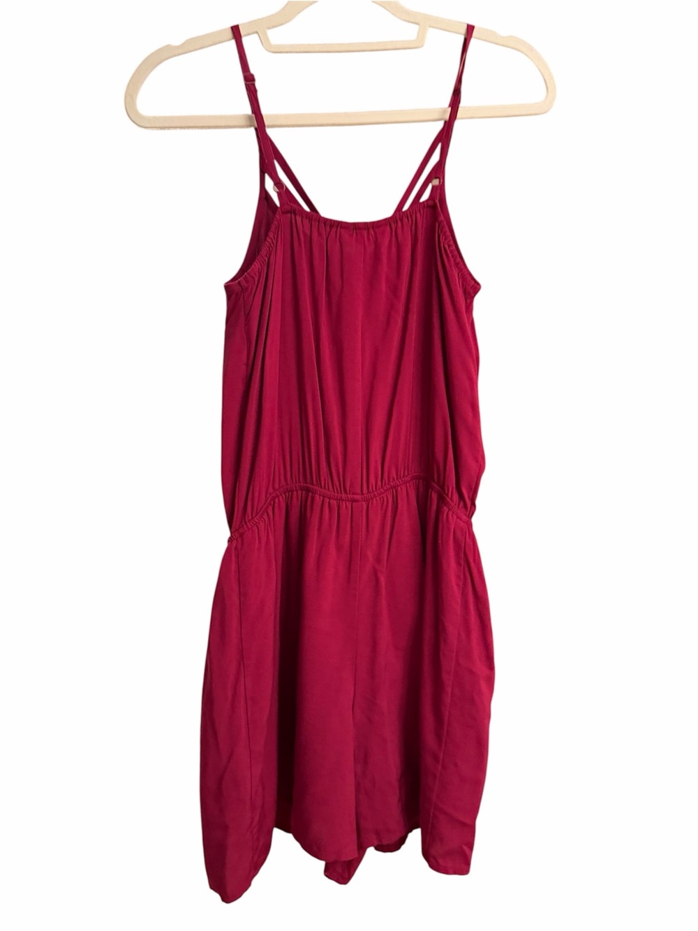 Women's Strappy Burgundy Romper NWOT - Picture 2 of 4